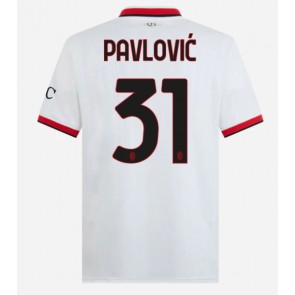 AC Milan Strahinja Pavlovic #31 Bortatröja 2024-25 Kortärmad